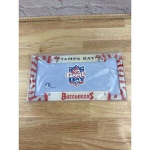 Vintage game day Tampa‎ Bay Buccaneers license plate cover. New! Sealed!